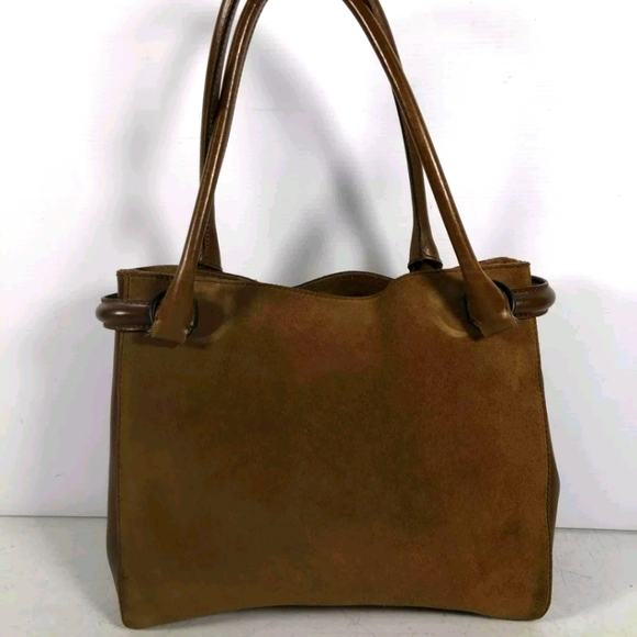 Gucci Handbags - Authenticated Gucci Brown Suede leather large bag